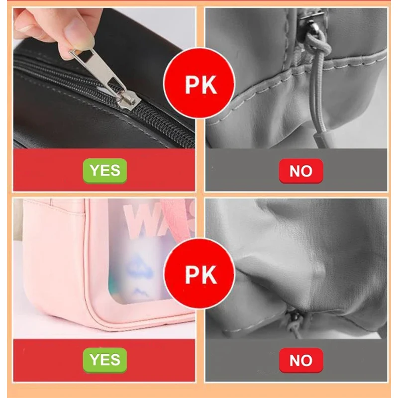 Hot Sale Clear Pvc Makeup Bag Large Tpu Toiletries Cosmetic Bag Make Up Pouch Transparent Washing Bags for Travel Organizer