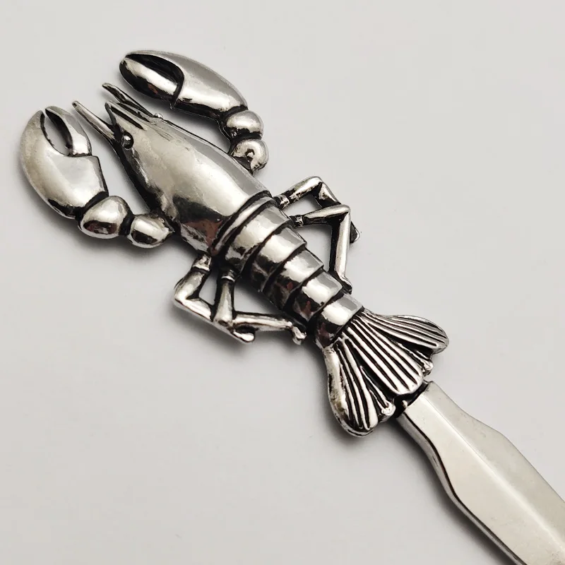 Novelty silver metal coastal decorative lobster letter opener