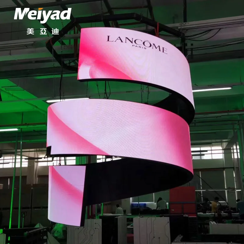 Circular Curved P4 P3 P2.5 Soft Led Module Cylindrical Led Display Flexible Led Screen