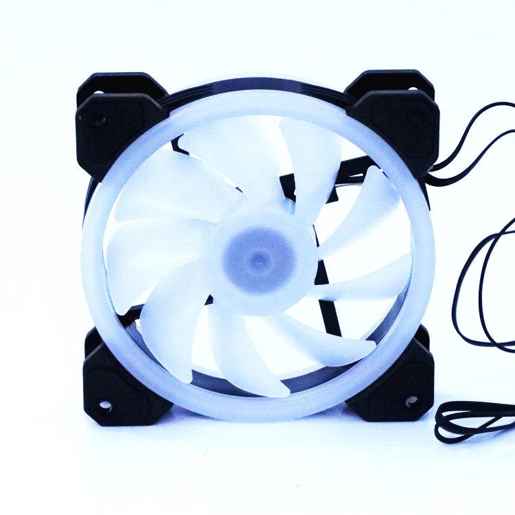Factory Custom RGB FAN 120mm RF Remote Control PC Computer Cooling Fan RGB LED Case Quiet PC Fan
