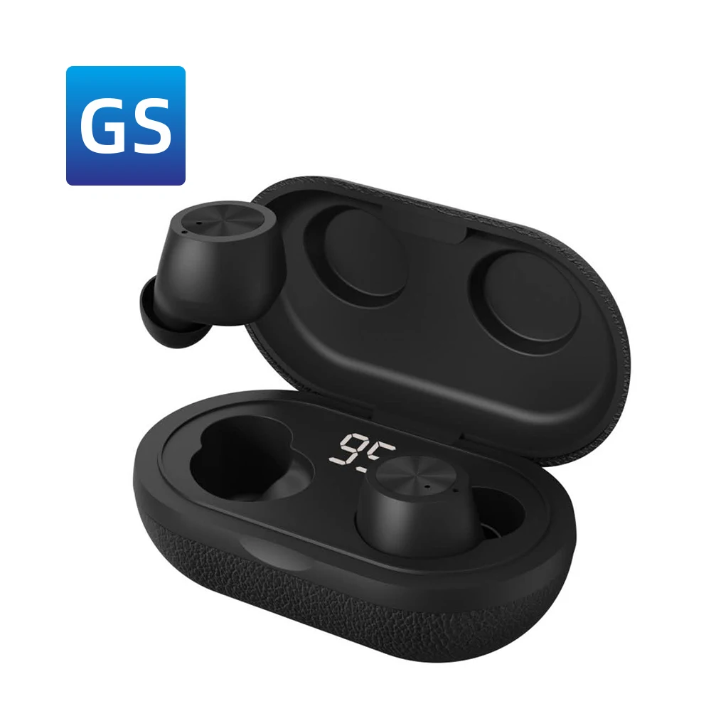 Высококачественные наушники TWS с логотипом на заказ, беспроводные наушники, спортивная водонепроницаемая сенсорная гарнитура TWS, наушники со светодиодным дисплеем