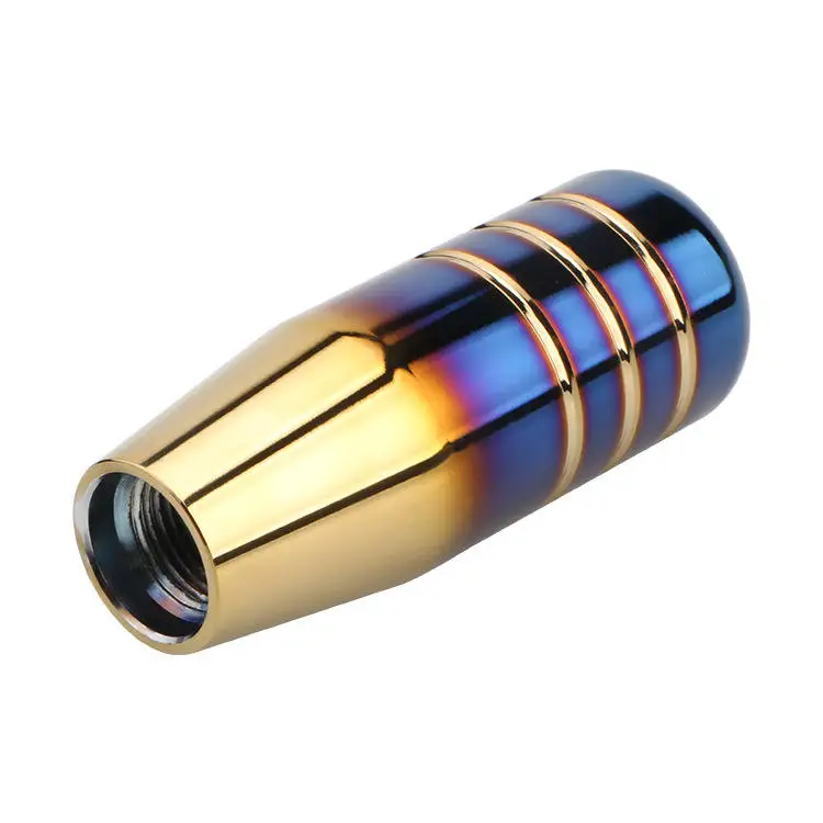Customize Car Burnt Blue Universal Gear Shift Knob Aluminum Alloy Gear Shift Handle Knob