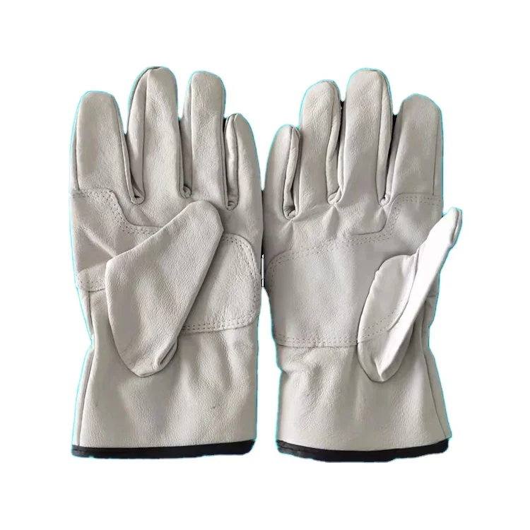 Hot Sale Direct Wholesale Leather Welding Gloves Reinforced Heavy Duty Mechanical Hand Welding Work Leather Gloves