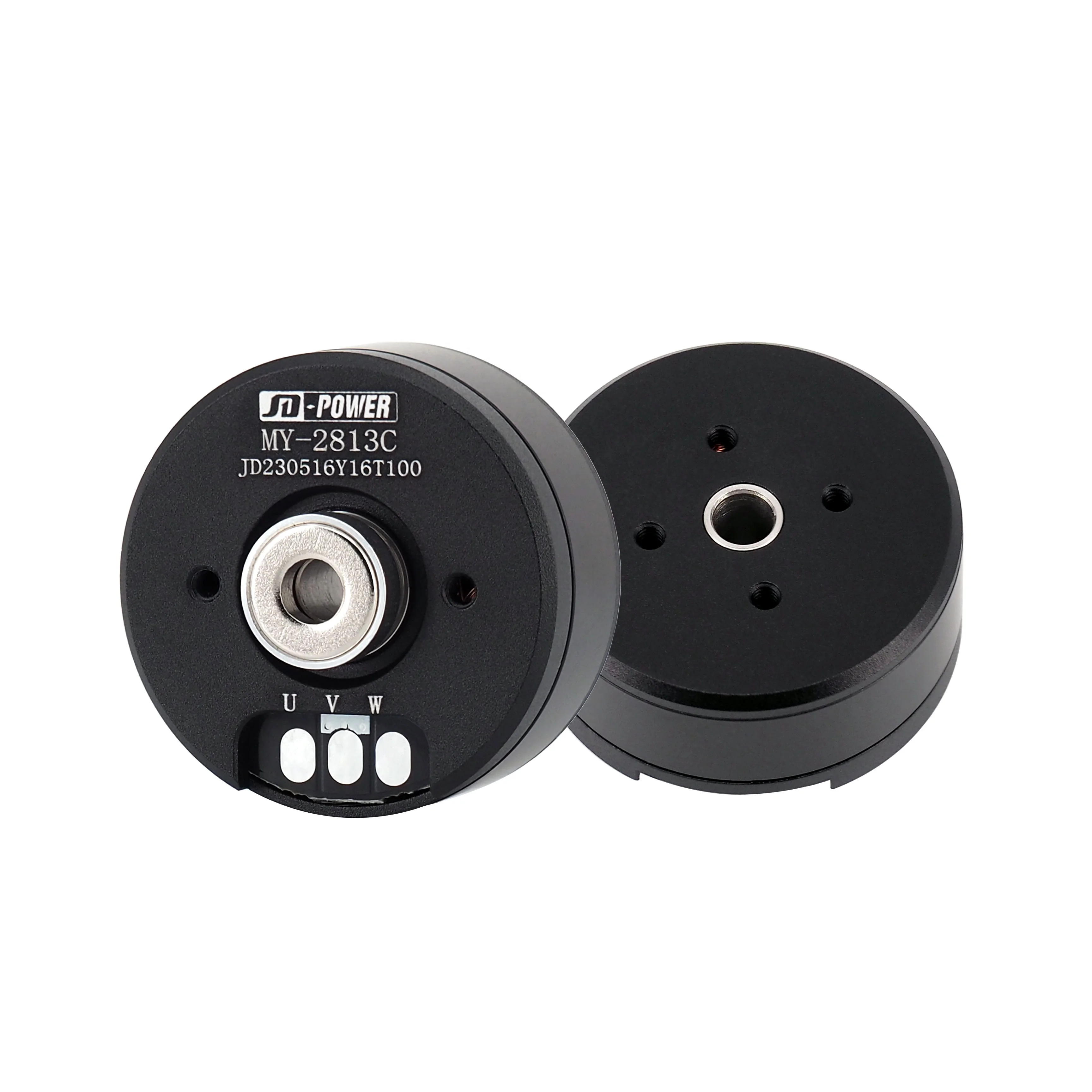 JD power high quality MY-2813C 2204 dc electric 12v 24v flat hollow shaft gimbal bldc motor with encoder magnet for camera
