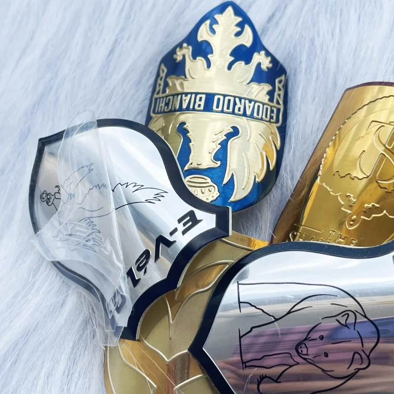 Private custom sports running bike frame reflective 3d sticker metal embossed aluminum tag waterproof design badge