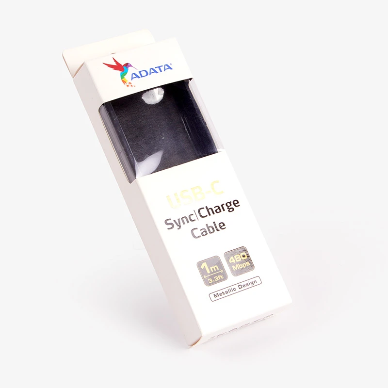 Custom Printed Cardboard Paper Box Recycle C1S Material Boxes With Hanging Hole For USB Car Charger Mobile Accessories Packaging