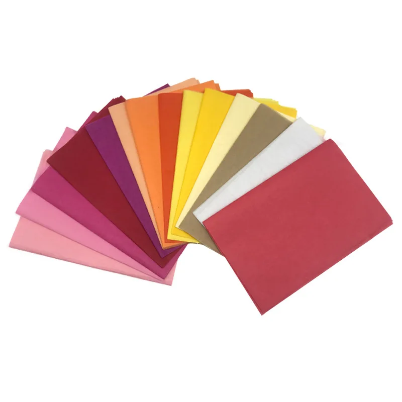 
Custom Logo 17gsm colorful Gift Packing Wrapping Tissue Paper 