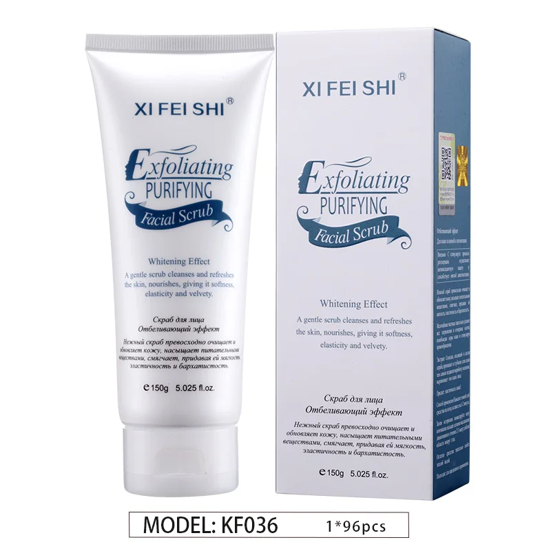 Hot Selling Remove Dark Knuckle Exfoliating Purifying Facial Scrub Whitening Refreshing Facial Cleanser