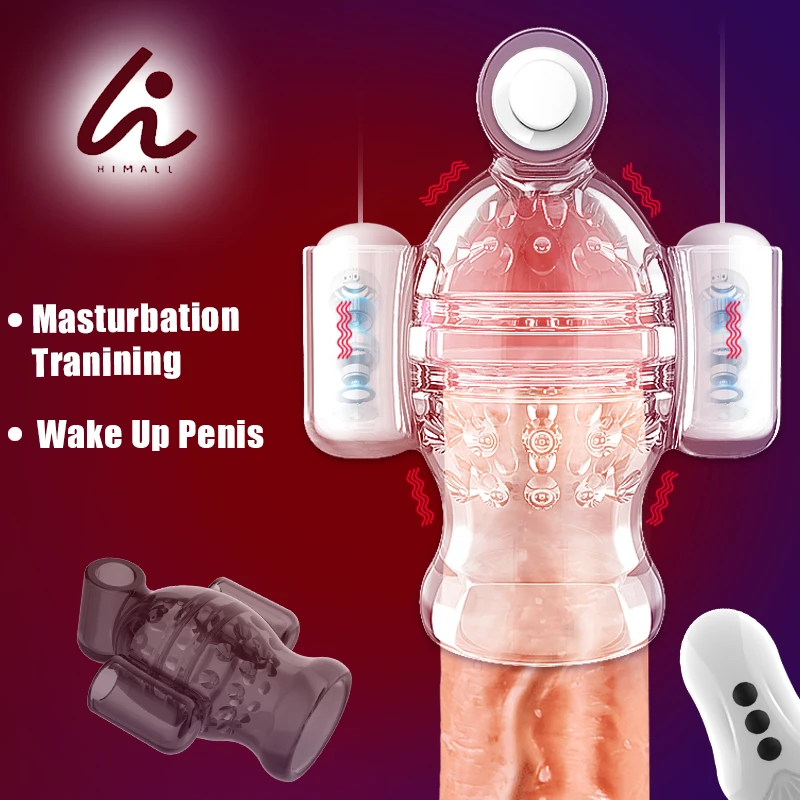 Power Tools Electric Shock Glans Vibrator For Male Penis Stamina Train Masturbator Cup Delay Ejaculation Sleeve Cock Cage Egg S