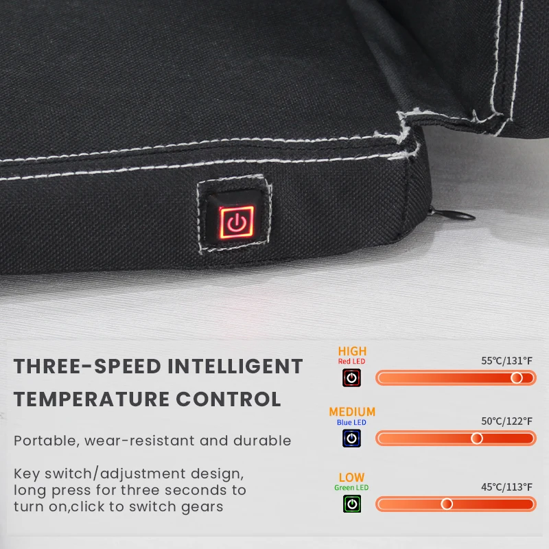 New China Office Safety Waterproof Heated Chair Seat Cushion Waterproof Office Chair Lumbar Pillows & Seat Cushions Heat Cushion