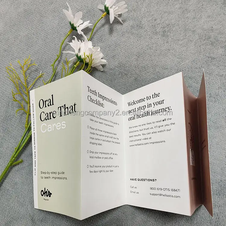 Manufacturer Print 118gsm Paper Customized Paper Flyer for Perfume Jewelry Brands