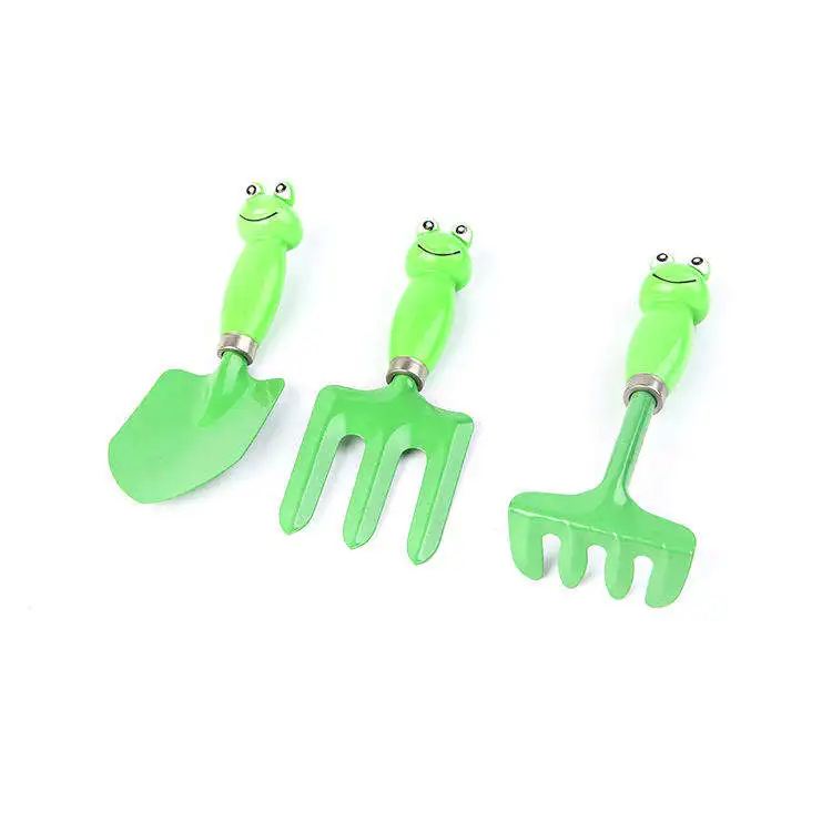 Manufacturer child garden tools four set shovel spade rake for kids
