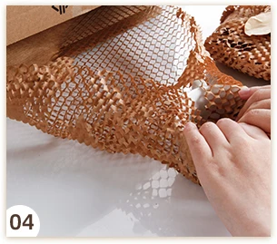 38CM Width Lightweight Biodegradable Logistics Packaging Materials Single Axis Honeycomb Paper Box Honeycomb Wrapping Paper