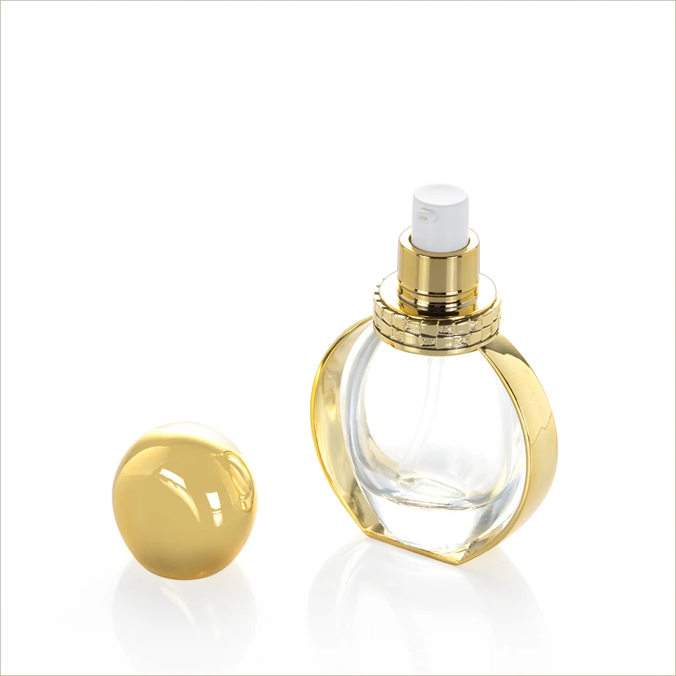 30ml Emulsion Hair Oil Bottle Serum Pump Cosmetic Skincare Glass Foundation Bottle With White Treatment Pump