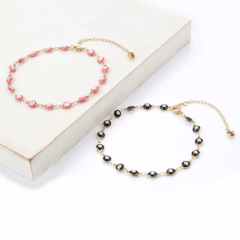 Stainless Steel Demon Eyes Anklet Jewelry Romantic Daily Life Anklets For Women