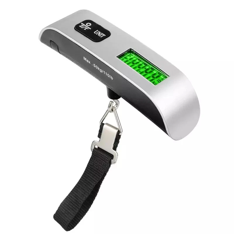 Digital LCD Display 110lb/50kg Portable Scale Electronic Luggage Hanging Suitcase Travel Weighs Baggage Bag Weight Balance Tool