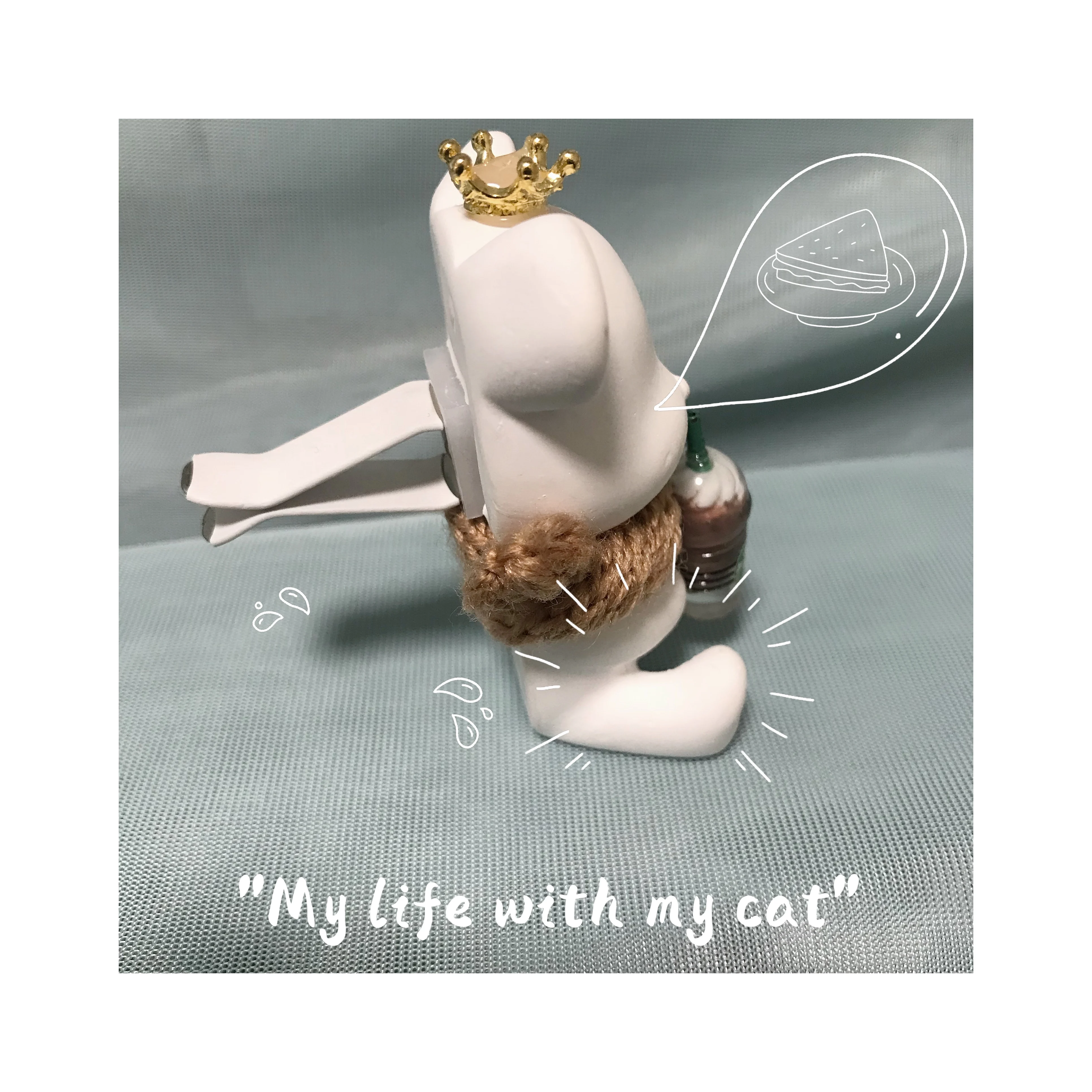 Hand-made brown cup bear ceramic car decoration cute bear essential oil perfume perfume diffuser air freshener ventilation