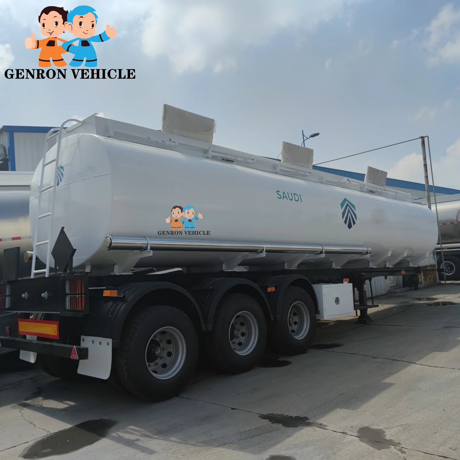 36000L 3 axles  Chemical Liquid Tank Trailer Methanol  Ethanol tanker semi trailer tank truck trailer export to Saudi Arabia