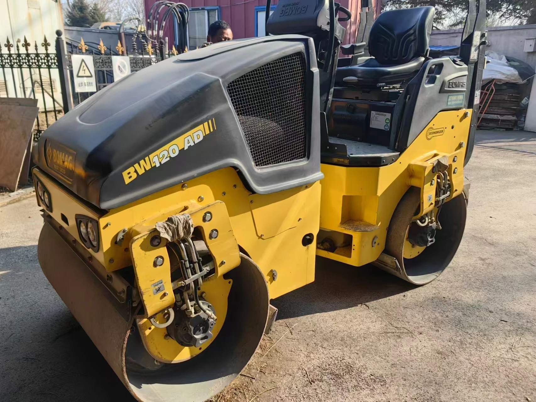 2024 новый дорожный мини-Каток BOMAG BW120AD высокого качества 5 тонн 22 9 кВт двигатель Kubota двухбарабанный тандемный ролик