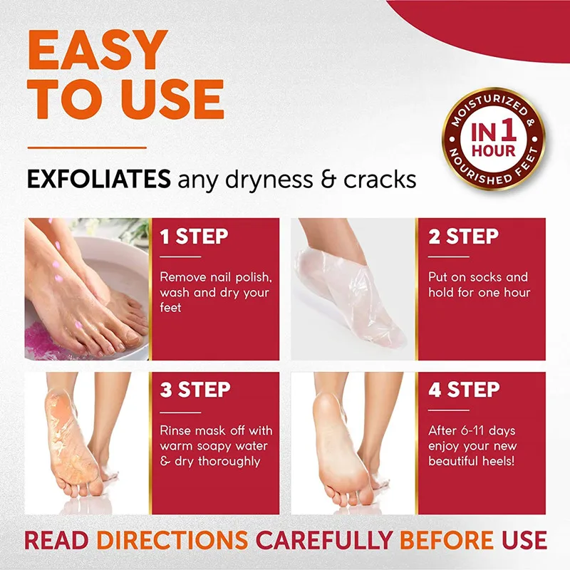 JiaJie OEM best selling Baby Soft Peeling Socks 24K Gold Foot Peel Mask