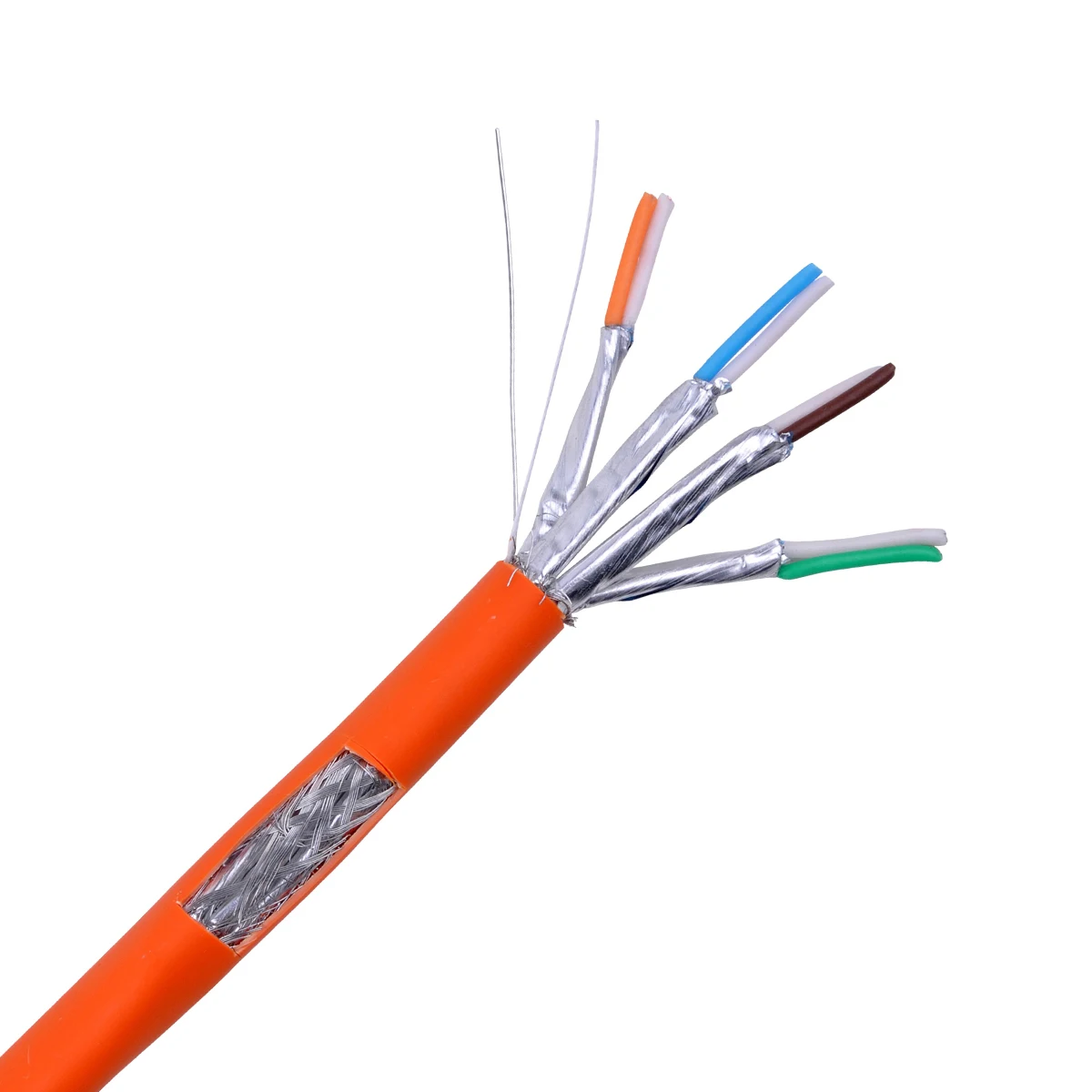 Wholesale Shielded Waterproof 1000Ft 305m OEM 23Awg cat8 high speed CCA/CCS/CU/BClan cable