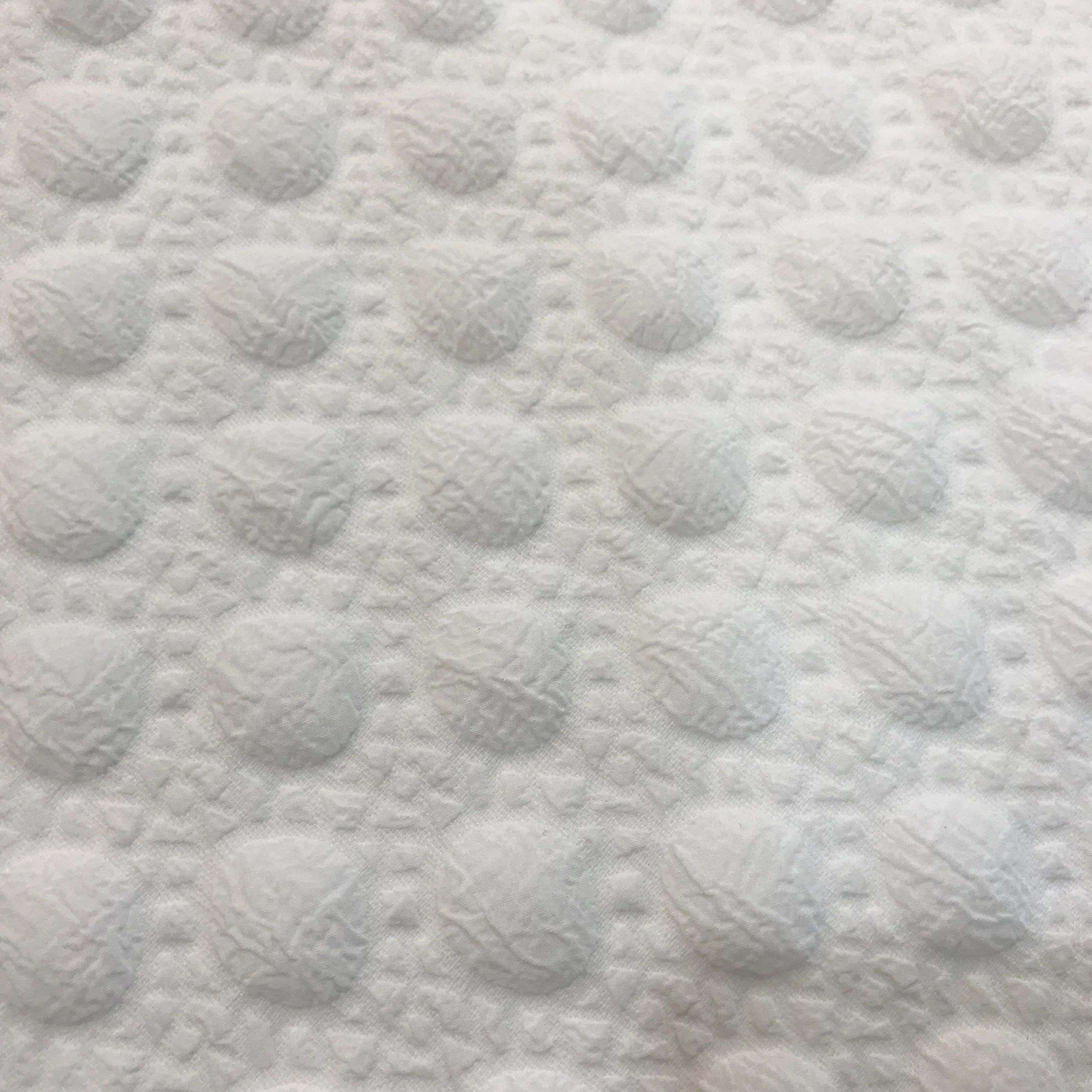 Factory Direct Wholesale 100% Polyester Custom Jacquard Fabrics 3D Bubble Plaid Pattern Embossed Jacquard Dress Fabrics