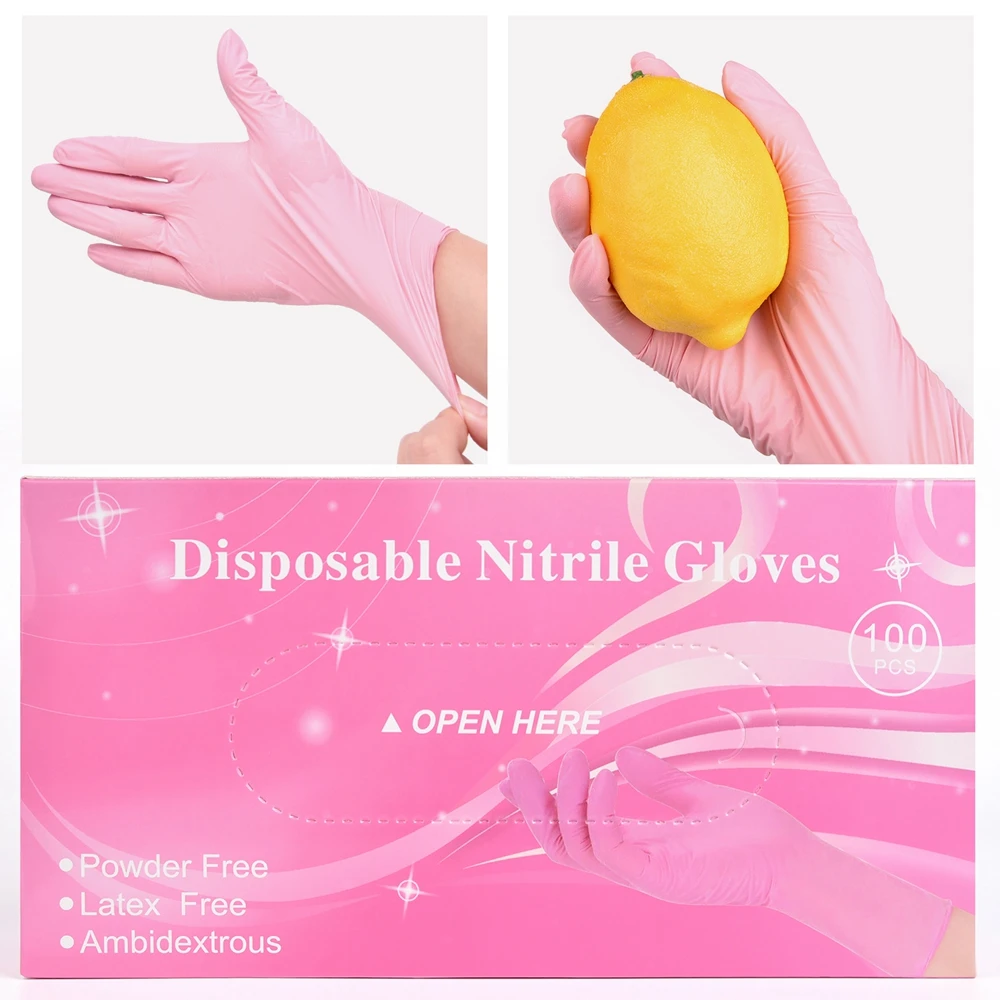 Factory Cheap Nitrilo Box 4mil 6mil Black Nitrile Gloves Pure Examination Food Disposal Powder Free Nitrile Gloves