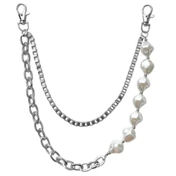 Punk Chain On The Jeans Pants Women Keychains for Men Unisex Egirl eBoy Harajuku Clothing Aesthetic Accessories