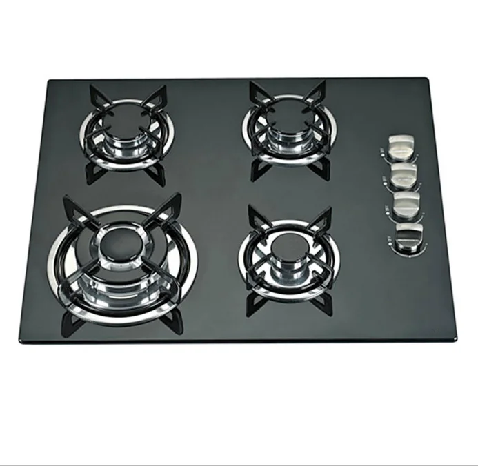 wholesale reasonable price 4 burner gas stove hob delicate appearance gas stove 4 burners glass gas cooktop