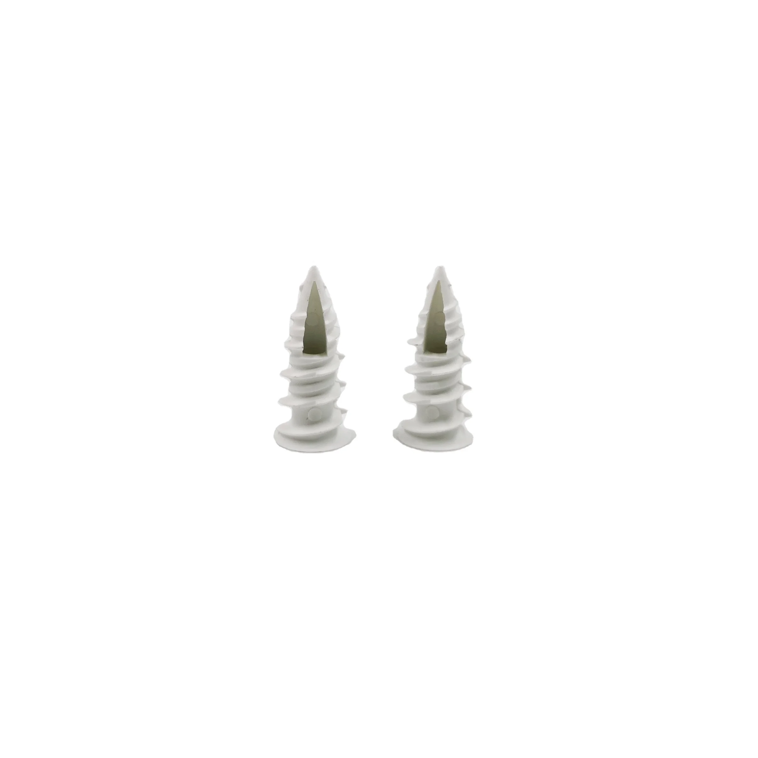 White Self-drill plasterboard plug Plastic wall screw drywall