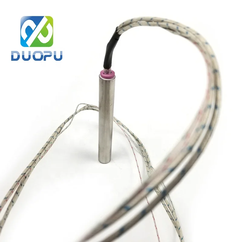 Duopu Great Quality 220V Heater Element 12.7*180mm SS304 Cartridge Heater With Thermocouple