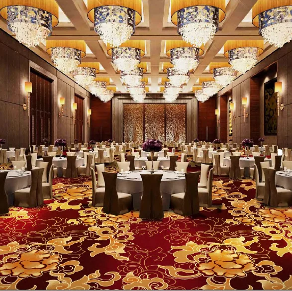 Commercial Flame Retardant Printed Carpe Hotel Nylon Printing Floor Carpet