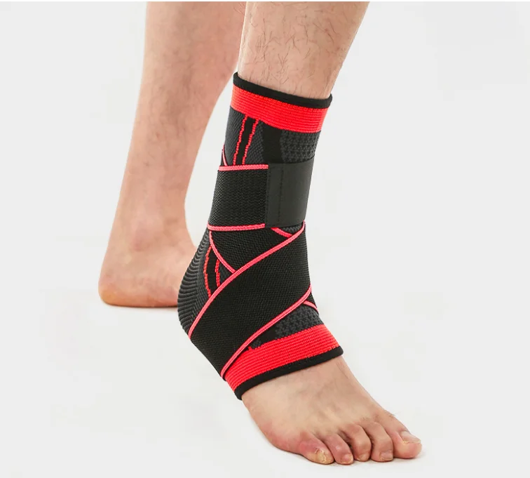 Double Pressure Straps Sports Support Elastic Bands Neoprene Orthopedic Ankle Brace Wraps