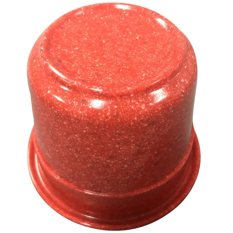 Bright red color Hydroponics plant pot 30% melamine for balcony