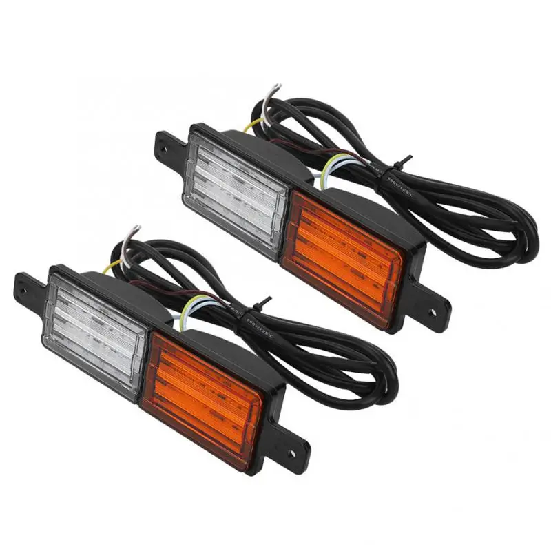 12V Universal 30 Leds White Yellow Truck Tail Light Side Marker Light Reverse Turn Signal Light For RV Pickup