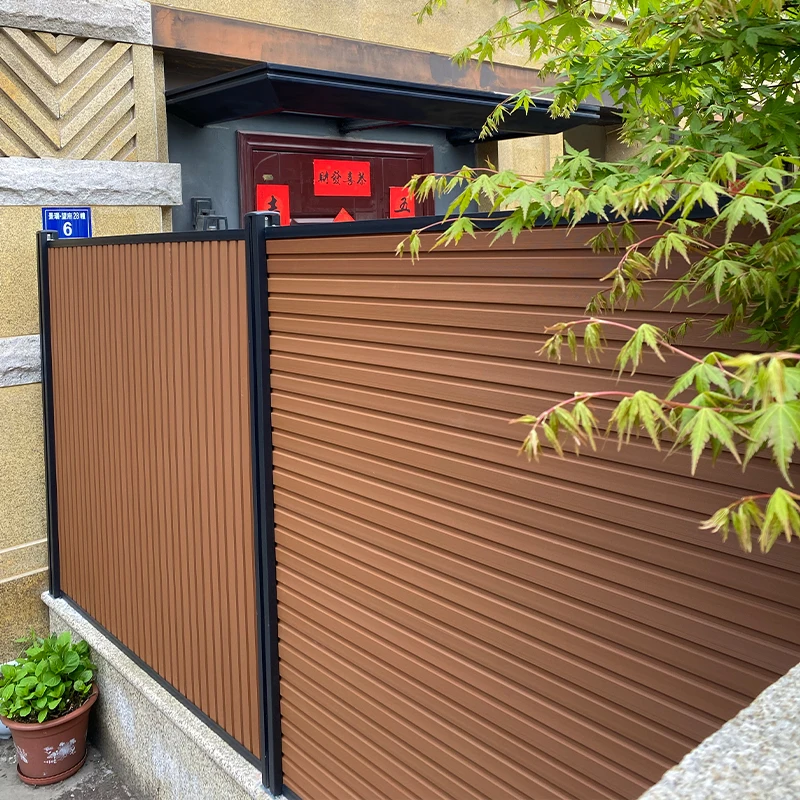 Factory Direct Sale Wear-resistant Wood Plastic Composite Fence Wpc Fence Panel Wpc Yard Custom Fence