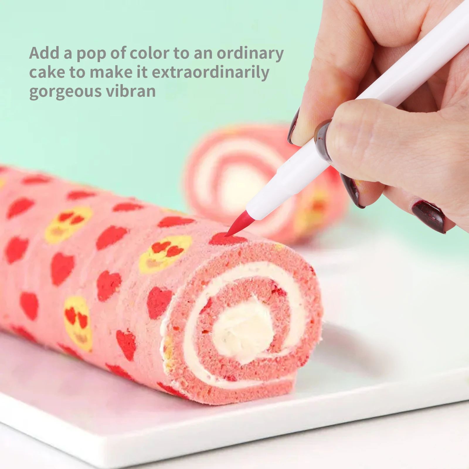 Edible Marker Pens for cookie decorating black Cake Decorating Pen Chocolate edible pen FoodWriter Color Fine-Tip Edible Marker