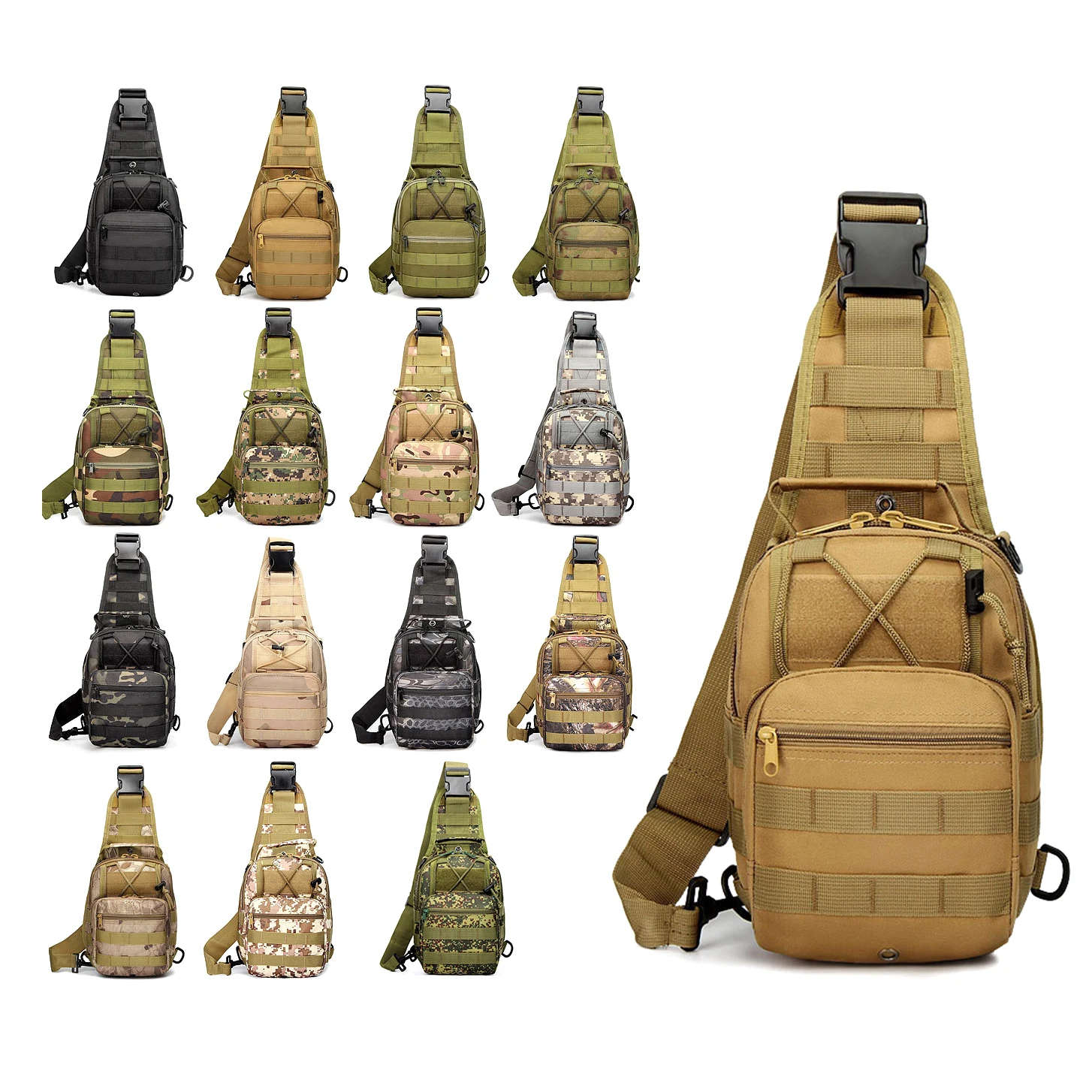 Emt Climbing Everyday Carry Sling Messenger Vest Shoulder Chest Crossbody Tactical Vest Chest Bag