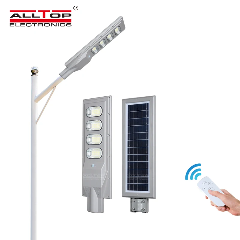 ALLTOP Body Sensor Outdoor Waterproof Ip65 30watt 60watt 90watt 120watt 150watt All in One Solar LED Street Light
