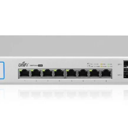 24V Passive PoE to UniFi Access Points or Other PoE Devices with (8) GbE RJ45 Ports and (2) 1G SFP Port a Fully Managed Switch