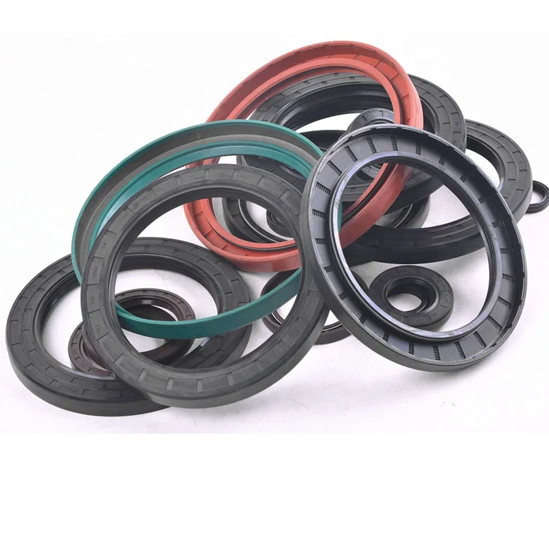 Double lips FKM FPM skeleton TC oil seal pressure resistant rotary shaft rubber cuff oil seal NBR rubber motorcycle TC seals
