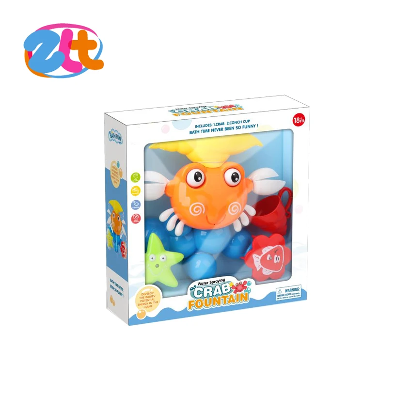 Babies and Toddlers Cartoon Plastic Crab Baby Bath Toys for Kids