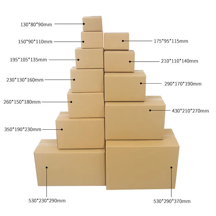Custom Printing 8x8x8  5x5x5 shipping boxes 5 inch caja de carton embalaje large moving cardboard box packing