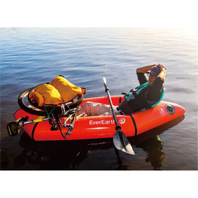 Customized inflatable kayak 1 person floating kayak super light TPU pack raft