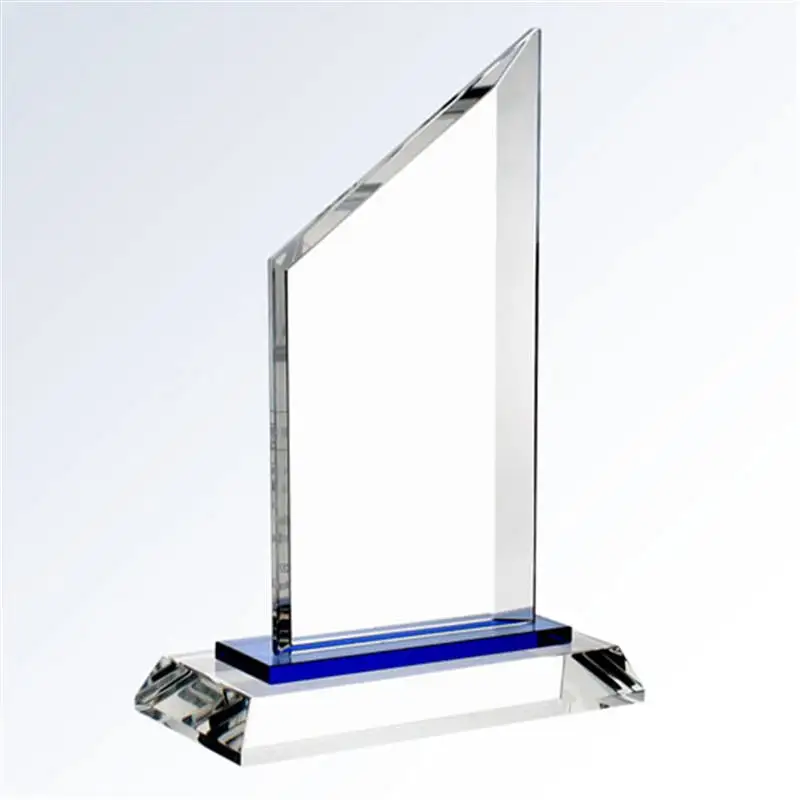 Acrylic Award Custom Logo Carved Blank Acrylic Trophy With Base