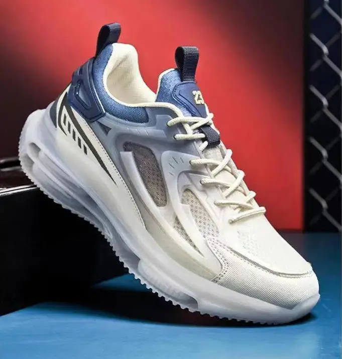 2024 new double-layer  air cushion platform joggers trainers sports running shoes casual men jelly sneakers