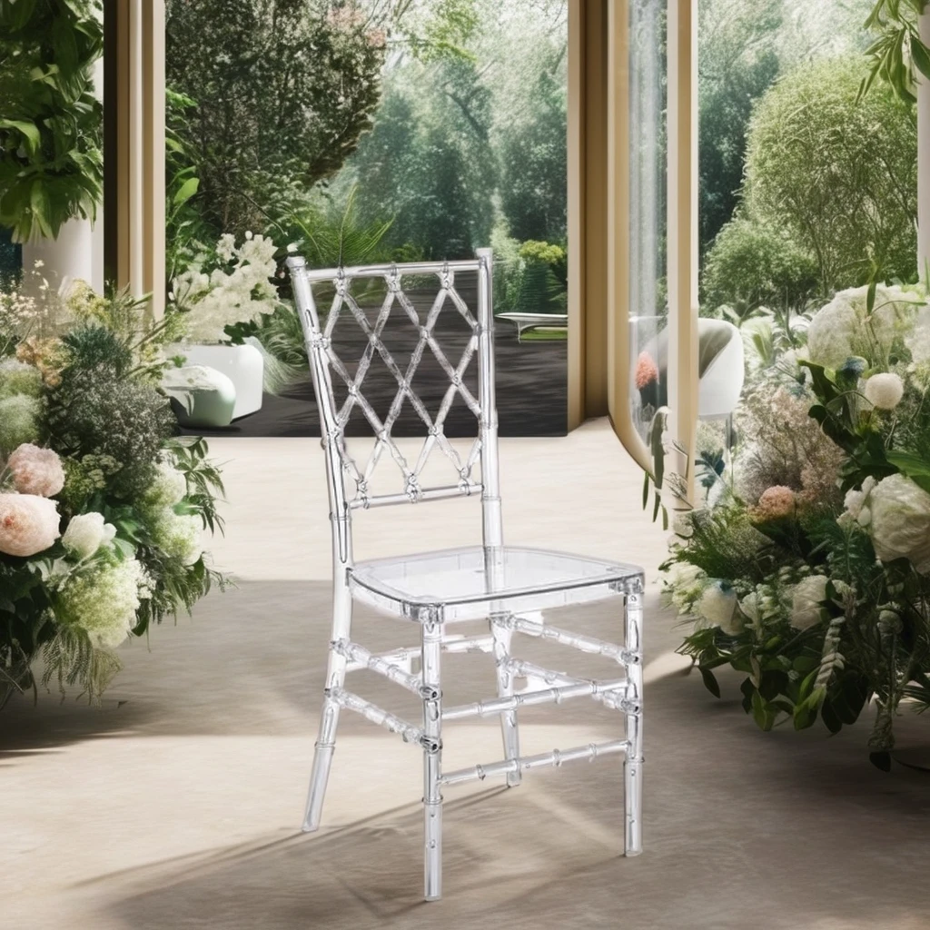 Wholesale China Acrylic Grid Chair Modern bar Banquet and Event Chairs for Outdoor Use Tiffany Style on Sale