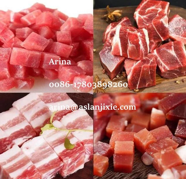 Automatic fresh mutton and beef dicing machine stainless steel fresh meat dicing machine