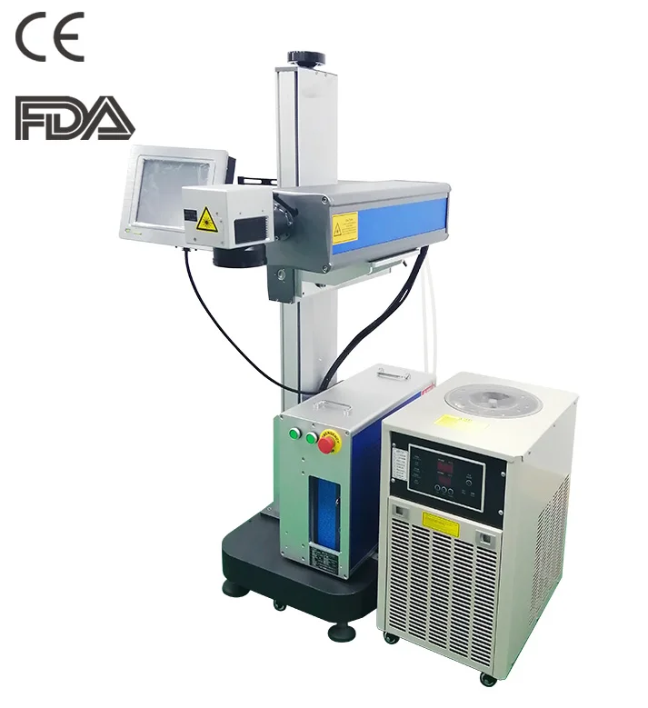 RFH JPT 3W 5W 8W 10W UV Laser Coding System Flying Online Laser Marking Machine Flow Production Line Automatic Fly Marking 355nm