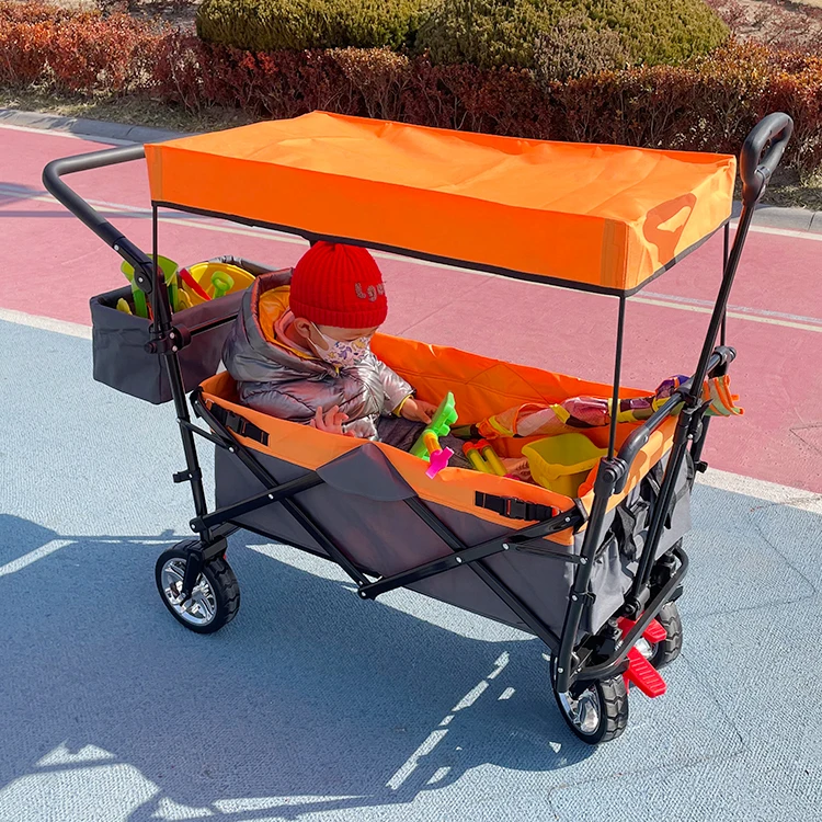 folding wagon cart heavy duty utility collapsible folding utility beach trolley cart camping folding wagon